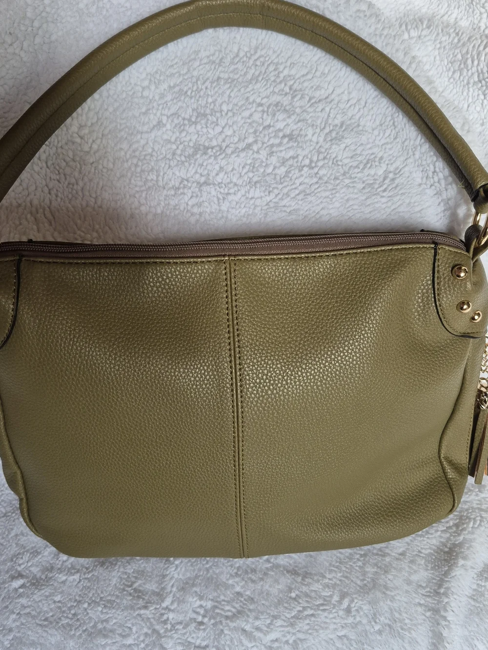Olive Green Women's Shoulder Bag - Picture 2 of 10